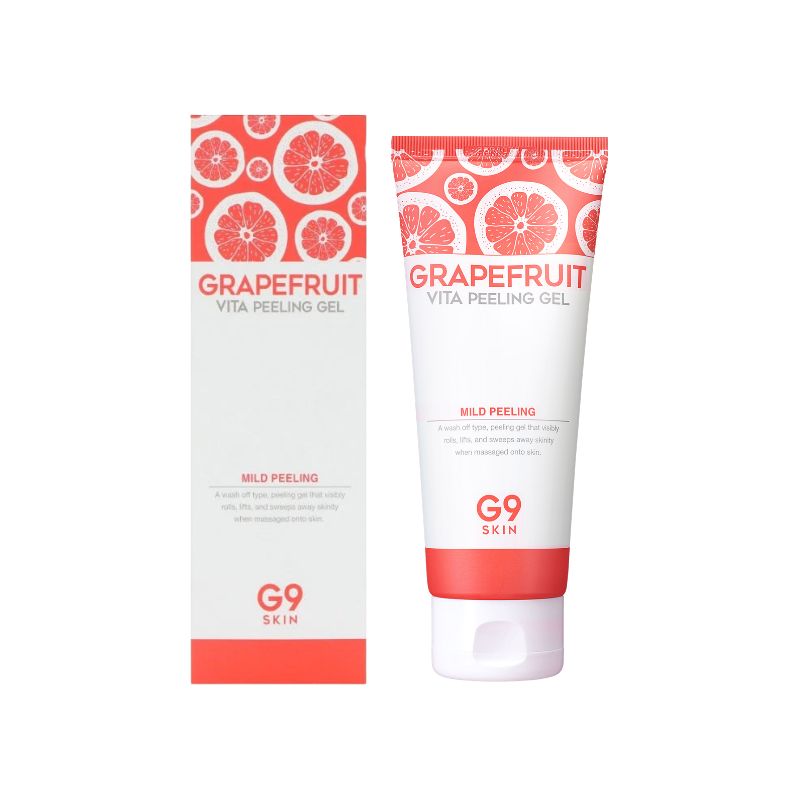 Пілінг-гель для обличчя з екстрактом грейпфрута та AHA/BHA-кислотами - G9SKIN