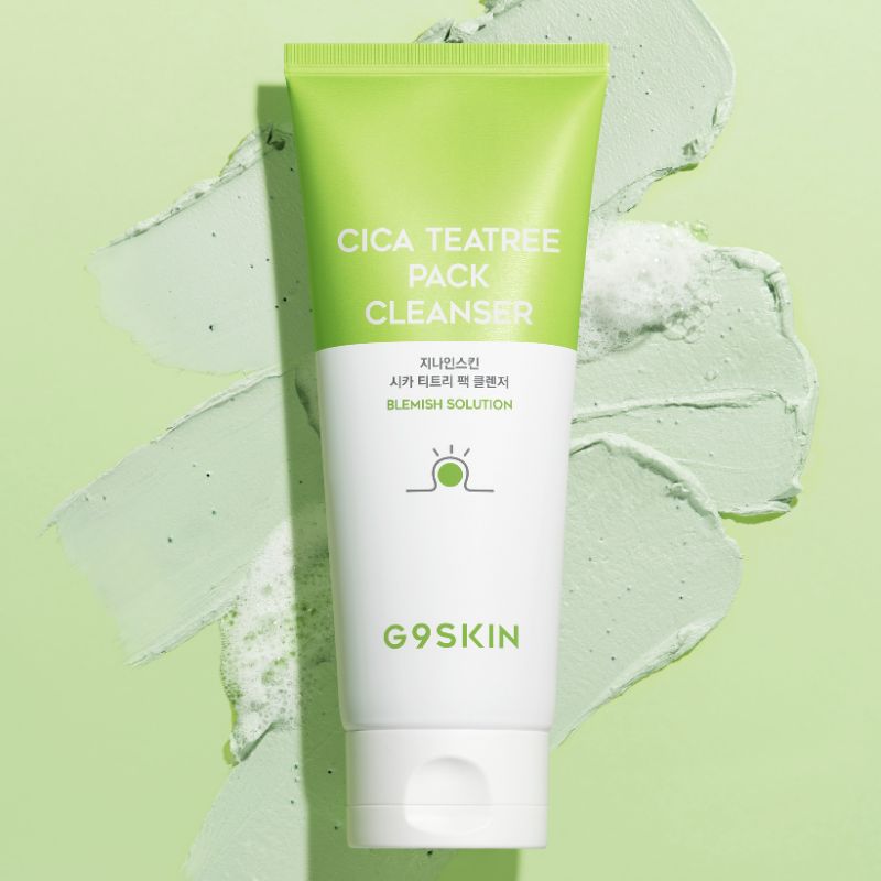 Очищуюча глиняна маска-пінка з центелою та чайним деревом - G9SKIN Очищуюча глиняна маска-пінка з центелою та чайним деревом - G9SKIN